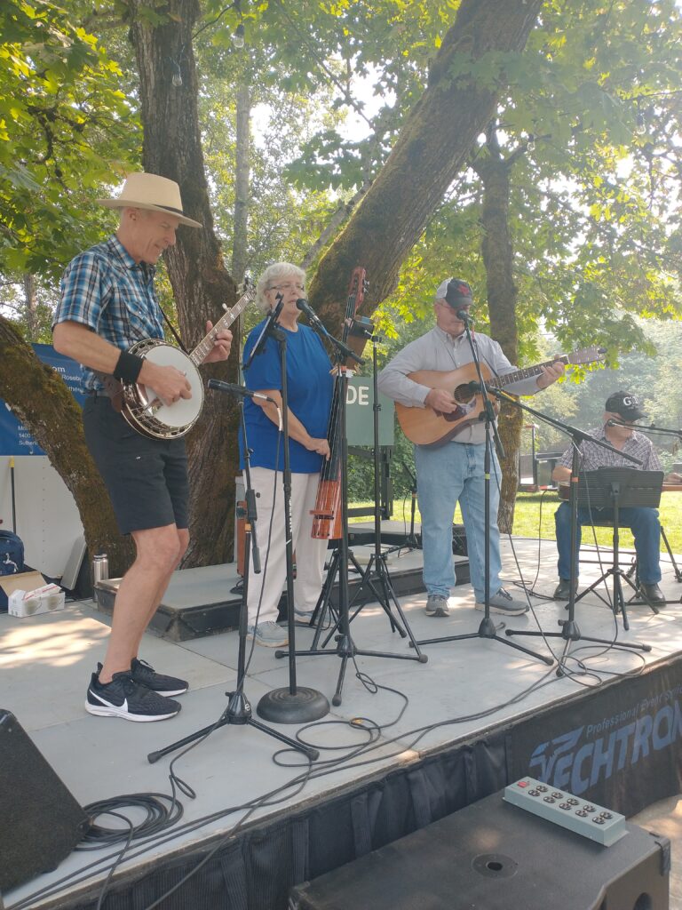 Live music on the Creekside stage at Canyonville Pioneer Days