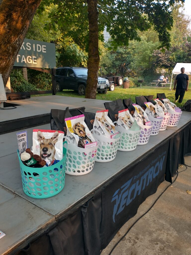 Dog show prizes, Pioneer Days, Canyonville, Oregon