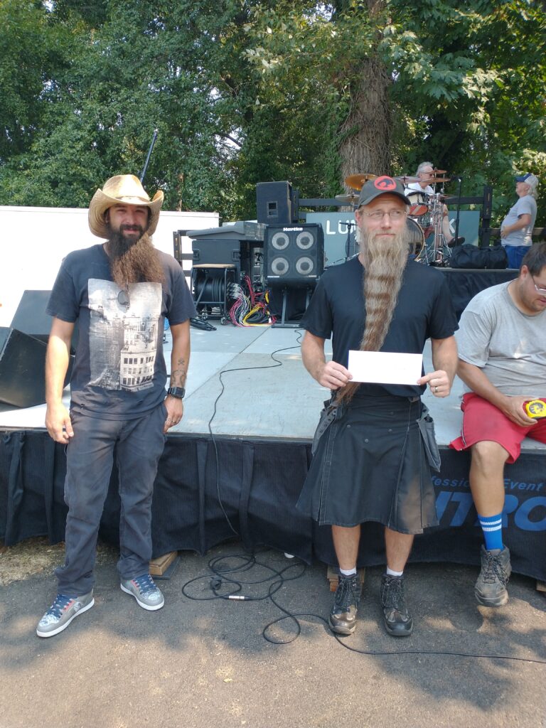 Long beards at longest beard event, Pioneer Days, Canyonville, Oregon