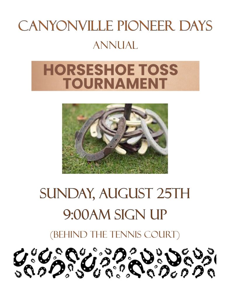 Pioneer Days, horseshoe toss, Canyonville, Oregon