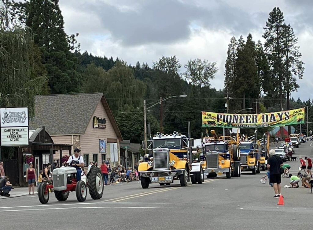 Pioneer Days a community parade showcasing local businesses