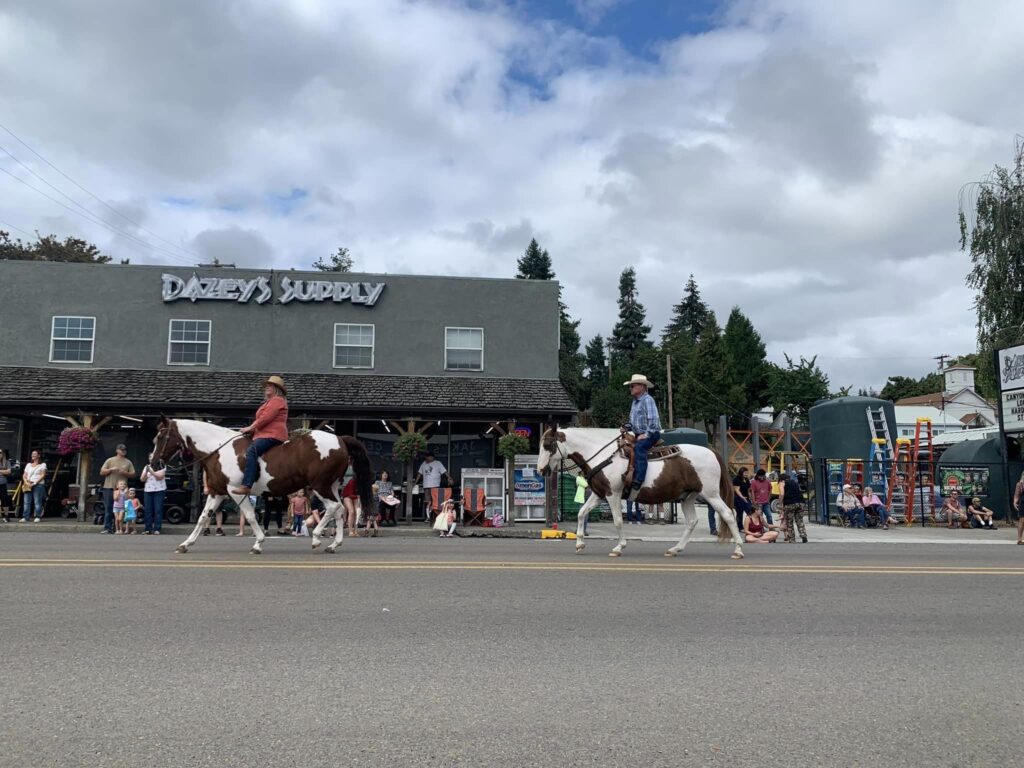 Pioneer days parade - horses