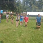 Sack races, Pioneer Days, Kids event