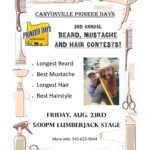 Pioneer Days, in Canyonville, Oregon, holds a Beard, Mustache and hair contest